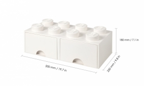 LEGO, Szuflada klocek Brick 8 - Biała (40061735)